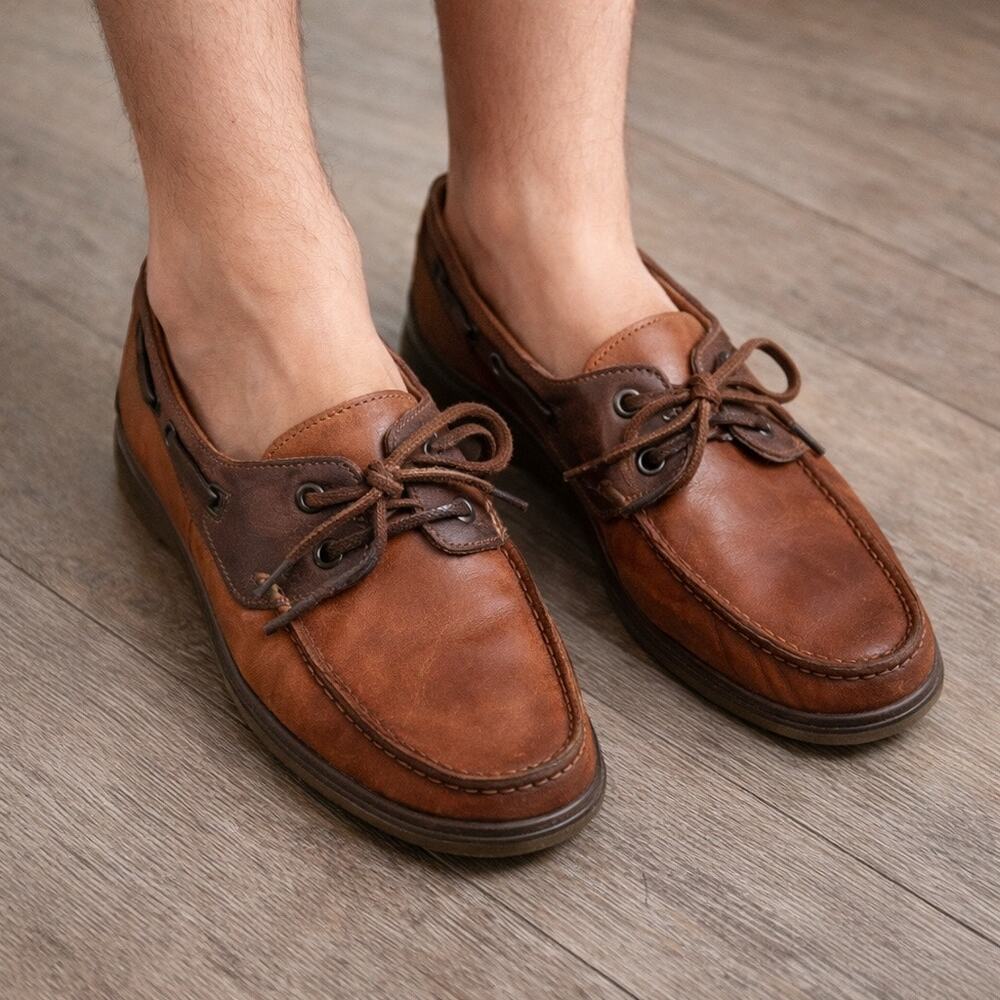 Mephisto Men’s leather dock leather shoes 8.5